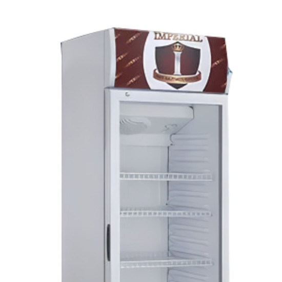 10.1 Cu. Ft. Vertical Showcase Cooler  Imperial-IMP10.1-MONEY-VS-GREY