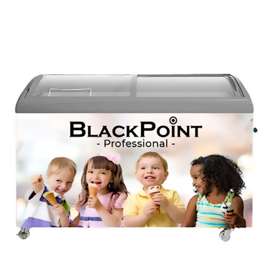 11 Cu. Ft Curved Ice Cream Freezer Blackpoint-BP11-Sweet-Curves-GD-FZ