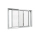 60 in. x 36  in. Aluminum Double Glider Windows Carisol-ADGW60-36