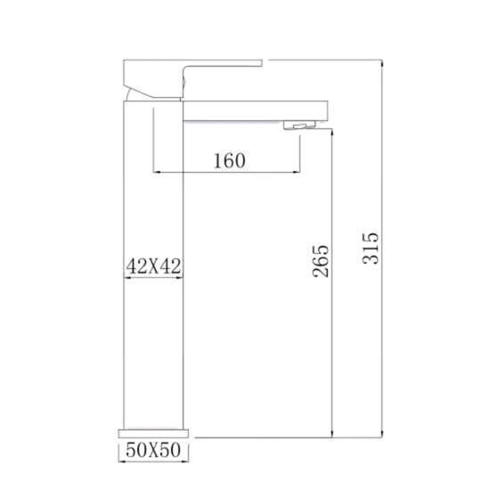 12 in. Single Handle Basin Faucet Bisman-BMLF 011 MB 12 in. Single Handle Basin Faucet Bisman-BMLF 011 MB