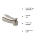 14.0 in Single Lever Shower and Bath Mixer Bisman-BMB SF003CP 14.0 in Single Lever Shower and Bath Mixer Bisman-BMB SF003CP