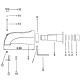 14.0 in Single Lever Shower and Bath Mixer Bisman-BMB SF003CP 14.0 in Single Lever Shower and Bath Mixer Bisman-BMB SF003CP