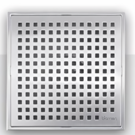 4 X 4 in. Square Center Floor Drain Bisman-BMFD244L 4 X 4 in. Square Center Floor Drain Bisman-BMFD244L