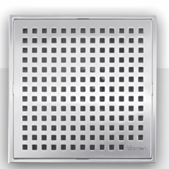 4 X 4 in. Square Center Floor Drain Bisman-BMFD244L