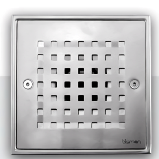 5 3-4 X 5 3-4 in. Square Center Floor Drain Bisman-BMFD166S 5 3-4 X 5 3-4 in. Square Center Floor Drain Bisman-BMFD166S