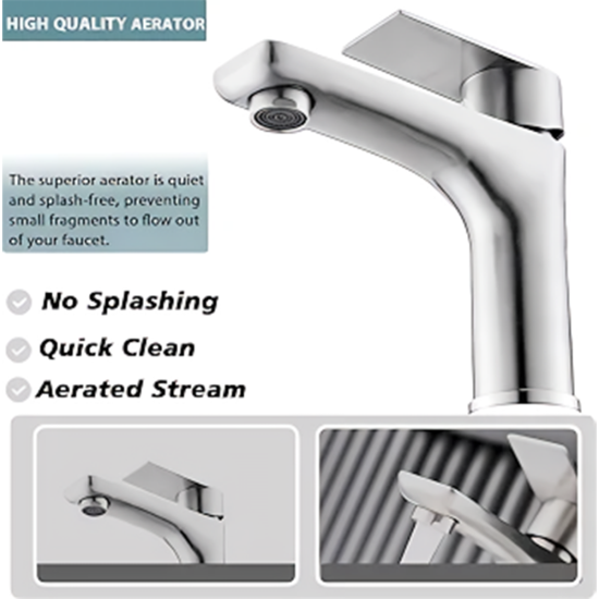5.0 in Basin Mixer w-o pop-up Bisman-BMLF 002 SS