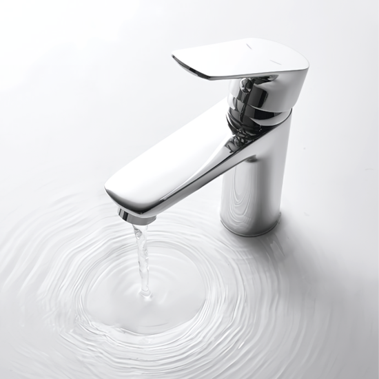 5.0 in. Single Lever Basin Mixer w-o pop-up Bisman-BMLF004CP 5.0 in. Single Lever Basin Mixer w-o pop-up Bisman-BMLF004CP