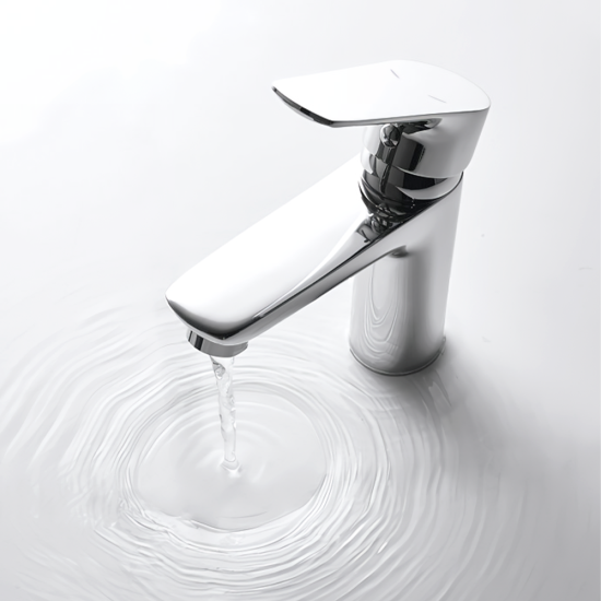 5.0 in.  Single Lever Basin Mixer w-o pop-up Bisman-BMLF004CP