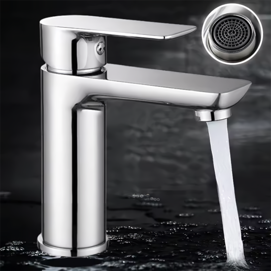 5.0 in.  Single Lever Basin Mixer w-o pop-up Bisman-BMLF004CP