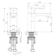 5.0 in. Single Lever Basin Mixer w-o pop-up Bisman-BMLF004CP 5.0 in. Single Lever Basin Mixer w-o pop-up Bisman-BMLF004CP