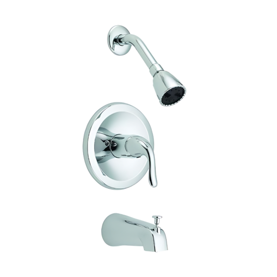 8 in Impression Bath And Shower Mixer with pop-up Ez-Flo-10205 8 in Impression Bath And Shower Mixer with pop-up Ez-Flo-10205