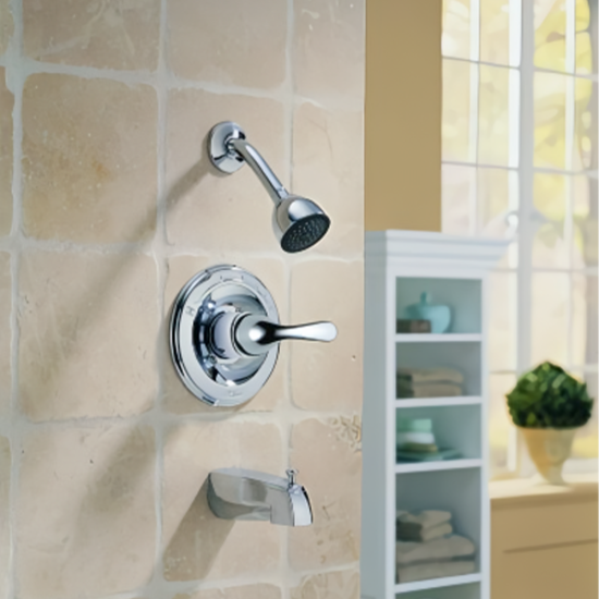 8 in Impression Bath And Shower Mixer with pop-up Ez-Flo-10205 8 in Impression Bath And Shower Mixer with pop-up Ez-Flo-10205