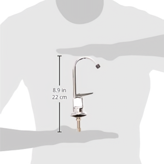 8.5 in Basic and Brass Series Glass Filter Mixer  Ez-Flo-10896LF