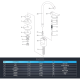 8.5 in Basic and Brass Series Glass Filter Mixer  Ez-Flo-10896LF