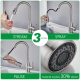 11.0 in Kitchen Mixer with Pull Out Spray Bisman-BMKF004 SS 11.0 in Kitchen Mixer with Pull Out Spray Bisman-BMKF004 SS