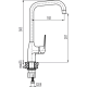 11.0 in. Single Lever Kitchen Mixer  Bisman-BMKF005CP