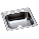 6 X 17 X 21 in. Single Bowl Stainless Steel Drop-In Kitchen Sink Browns-BM25226 6 X 17 X 21 in. Single Bowl Stainless Steel Drop-In Kitchen Sink Browns-BM25226