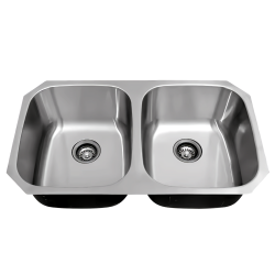 8 X 18 X 31.25 in. Single Bowl Stainless Steel Undermount Kitchen Sink Browns-BRUE208