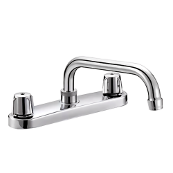 8 in  Basic and Brass Series Kitchen Sink Mixer  Ez-Flo-10181