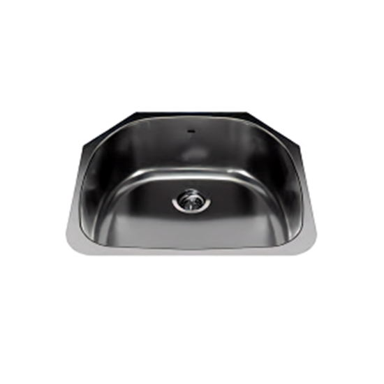 9 X 21 X 23-1/4 in. Single Bowl Stainless Steel Undermount Kitchen Sink Bisman-BRUS307-1 9 X 21 X 23-1/4 in. Single Bowl Stainless Steel Undermount Kitchen Sink Bisman-BRUS307-1