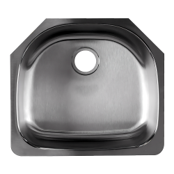 9 X 21 X 23-1/4 in. Single Bowl Stainless Steel Undermount Kitchen Sink Bisman-BRUS307-1