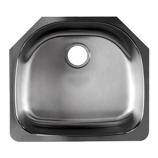 9 X 21 X 23-1/4 in. Single Bowl Stainless Steel Undermount Kitchen Sink Bisman-BRUS307-1 9 X 21 X 23-1/4 in. Single Bowl Stainless Steel Undermount Kitchen Sink Bisman-BRUS307-1