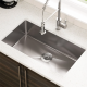 9 X 30 X 18 in. Handmade Single Bowl UM Square SS Kitchen Sink Bisman-BM30189 9 X 30 X 18 in. Handmade Single Bowl UM Square SS Kitchen Sink Bisman-BM30189