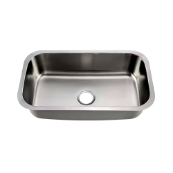 9 X 30 X 18 in. Single Bowl UM Stainless Steel Kitchen Sink Bisman-BMUS401