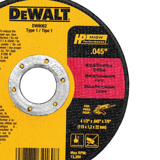 4 1/2 in. Cutting Disc Carisol-Hardware CD 4 1-2 x 3-64 x 7-8