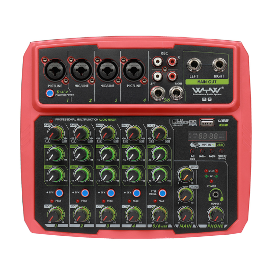 06 CH Mini Size Sound Equipment SOUNDBLAST-SB-B6-MINI-MIXER 06 CH Mini Size Sound Equipment SOUNDBLAST-SB-B6-MINI-MIXER