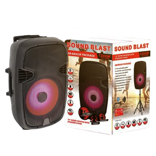 15 in SOUND BLAST SPEAKER SOUNDBLAST-SB-BEACH-PACKAGE-LED 15 in SOUND BLAST SPEAKER SOUNDBLAST-SB-BEACH-PACKAGE-LED