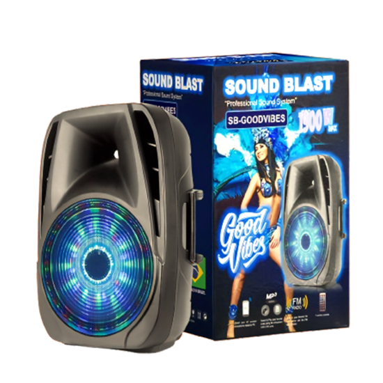15 in SOUND BLAST SPEAKER SOUNDBLAST-SB15-GOODVIBES 15 in SOUND BLAST SPEAKER SOUNDBLAST-SB15-GOODVIBES