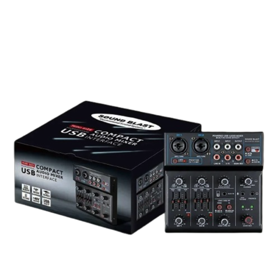 2 CH Mini Size Sound Equipment SOUNDBLAST-SB-STARTER-MIXER