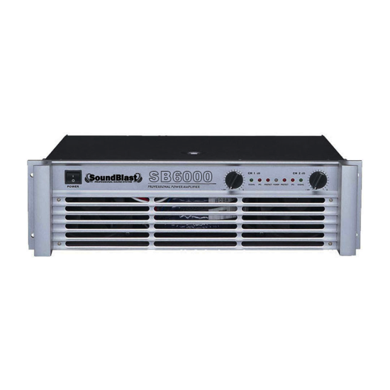 2 CH SOUND AMPLIFIER SOUNDBLAST-SB6000 2 CH SOUND AMPLIFIER SOUNDBLAST-SB6000