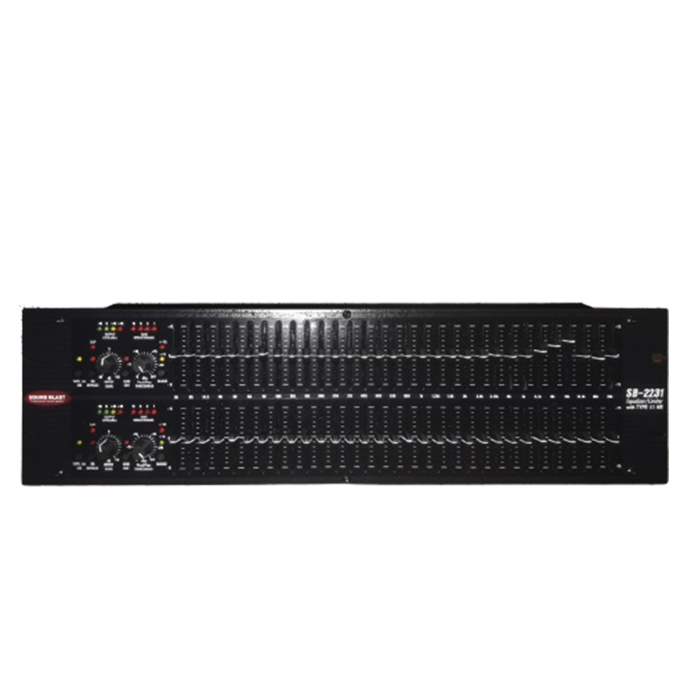 31-Band PROFESSIONAL DUAL RACK EQUALIZER SOUNDBLAST-SB-2231