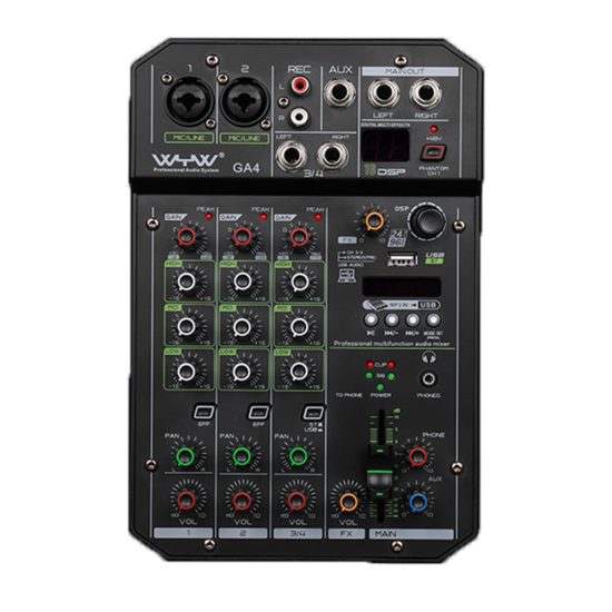 4 CH Mini Size Sound Equipment SOUNDBLAST-SB-B4-MINI-MIXER