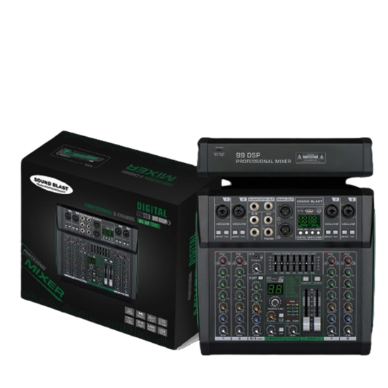 8 CH Sound Equipment SOUNDBLAST-SB-NMP3-MIXER-RM08