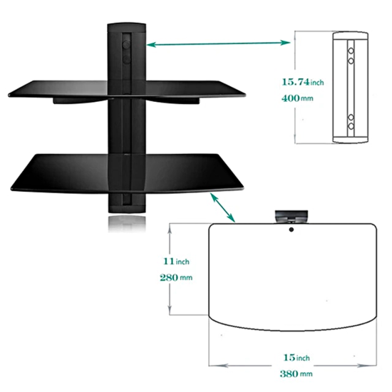 16 in. Double DVD Shelf Imperial-IMP-DOUBLE-DVD-SHELF 16 in. Double DVD Shelf Imperial-IMP-DOUBLE-DVD-SHELF