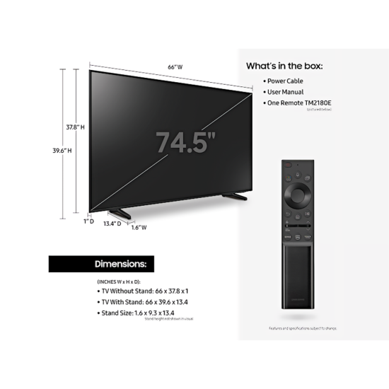75 in. QLED Smart TV Samsung-QN75Q60AAF 75 in. QLED Smart TV Samsung-QN75Q60AAF