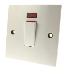 20 Amp Pilot Light Switch Carisol-Electrical Flat Mount PLS