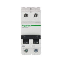 63 Amps Double Pole Breaker Schneider Electric-Electrical Plug In DPB63A Din Rail