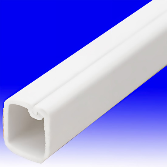 10 mm x 10 mm Raceway Trunking Carisol-Electrical 1/4 x 1/4 x 10 White