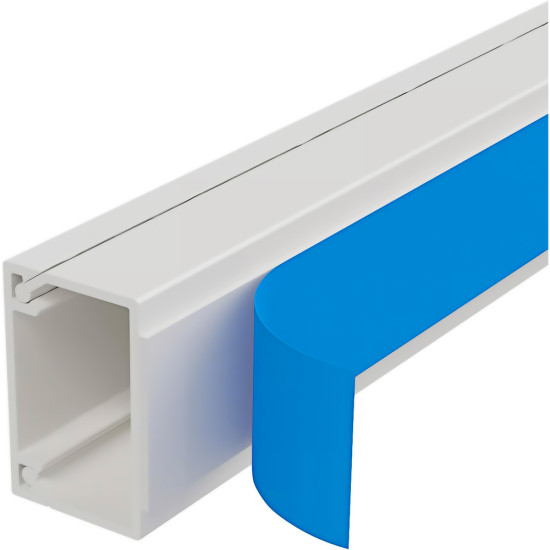 10 mm x 15 mm Raceway Trunking Carisol-Electrical 1/4 x 1/2 x 10 White