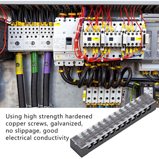 20 Amp Wire Connector Terminal Bar Carisol-Electrical PVC 12 Strip 20A
