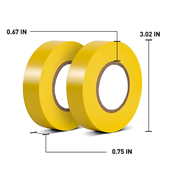 44989 3M Tape Yellow Carisol-Electrical 60ft Yellow