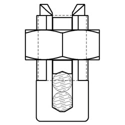 60 Amp Copper Split Bolt Wire Terminator Clip Burndy-Electrical 60AWG Str. Run and Tap