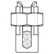 60 Amp Copper Split Bolt Wire Terminator Clip Burndy-Electrical 60AWG Str. Run and Tap