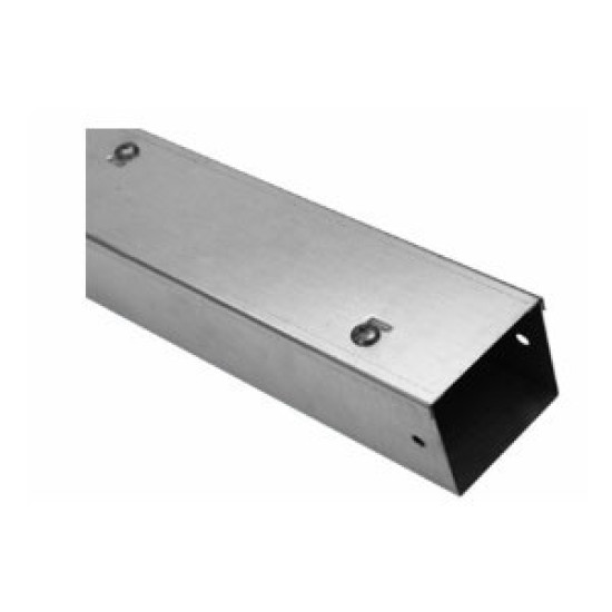 100 mm x 100 mm Metal Raceway Trunking Carisol-Electrical 4 x 4 x 10 Silver
