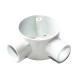 20 mm Angle Besa Box Carisol-Electrical 3/4 x 2 WAY 90D PVC BBox