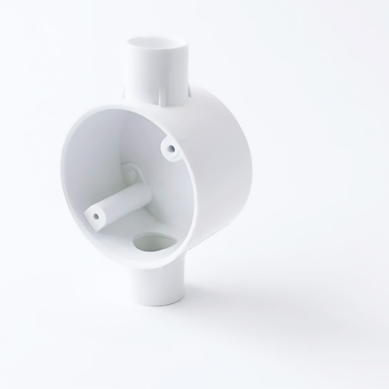 20 mm Through Way Besa Box Carisol-Electrical 3/4 x 2 WAY TRU PVC BBox